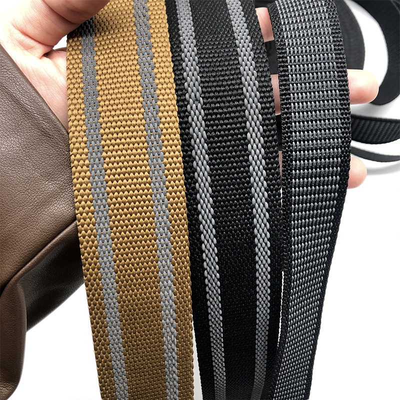 Durable non-slip webbing PP/polyester webbing Non Slip Rubberized Webbing