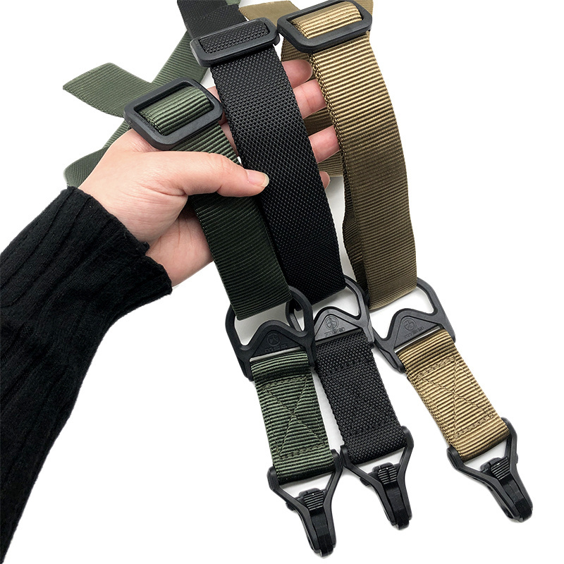 Custom Outdoor Tactical Hunting Accessories Adjustable Strap Nylon black tactical sling