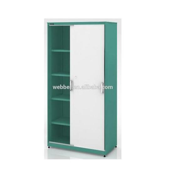 New Design Sliding 2-door office file cabinet with Handle and Lock