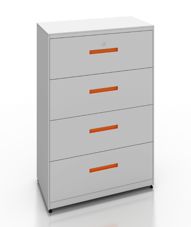 Modern Hot Sell Metal Lateral 4-Drawer Filing Storage Cabinet for Office