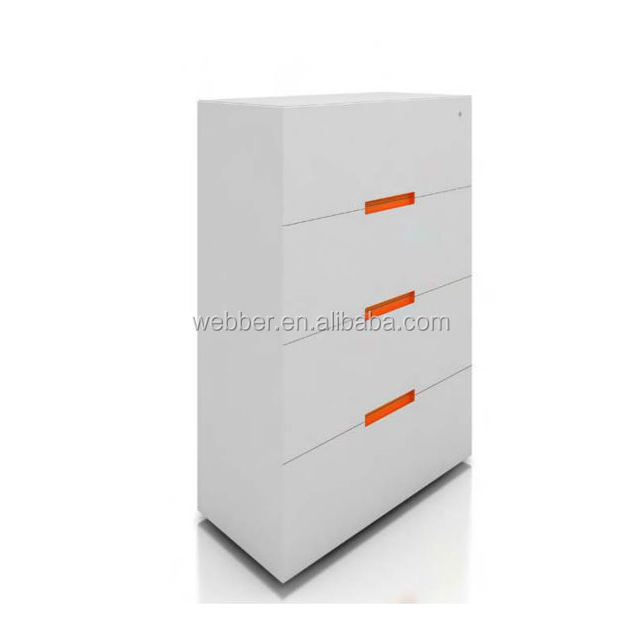 Modern Hot Sell Metal Lateral 4-Drawer Filing Storage Cabinet for Office