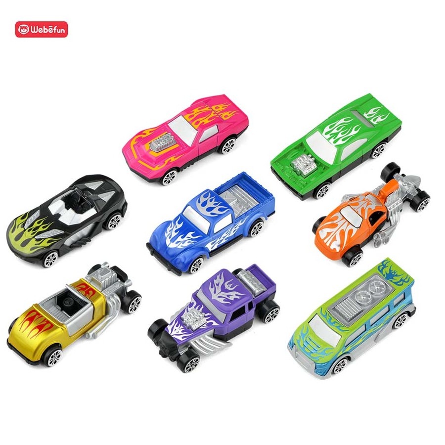 New Design Promotion Alloy Gift Die cast 1/72 Hot Slide Free Wheels Mini Alloy Car Model Toy 6pcs In A Box For Sale