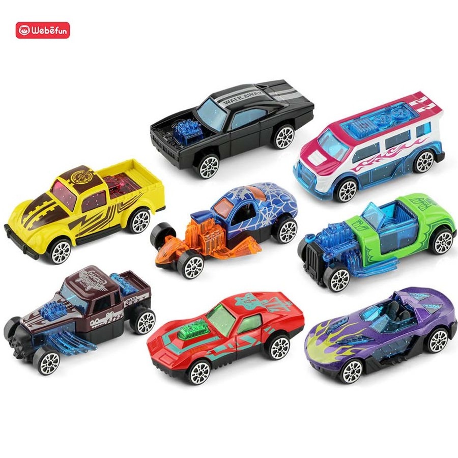 New Design Promotion Alloy Gift Die cast 1/72 Hot Slide Free Wheels Mini Alloy Car Model Toy 6pcs In A Box For Sale