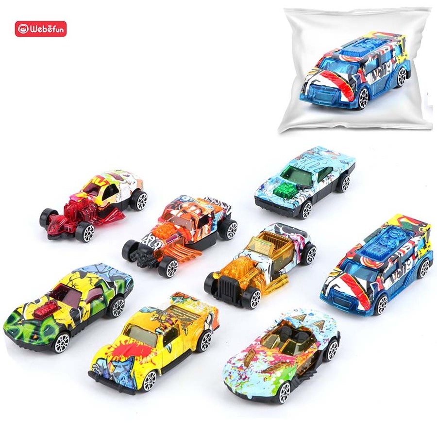 Hot 1/72 Scale Diecast Toy Vehicles Back Model Car Free Wheel Toy Car Wholesale Plastic Creative DIY Free Wheel Car