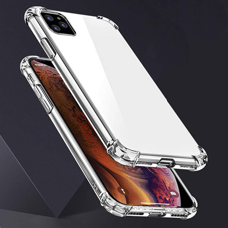 Anti-shock In 4 Corners 1.5MM Ultra Thin Soft TPU Transparent Case For iPhone 15 11 12 13 14 Pro Max 8 7 Plus XS XR SE2