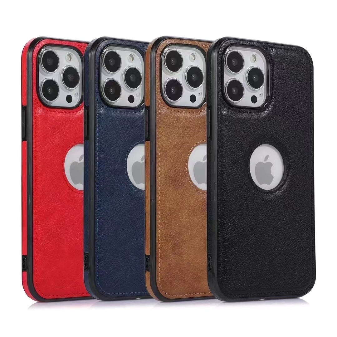 Luxury premium litchi pebble PU leather phone case covers for Apple iphone 13 12 pro max XS Max XR 6 6s 7 8 Plus fundas