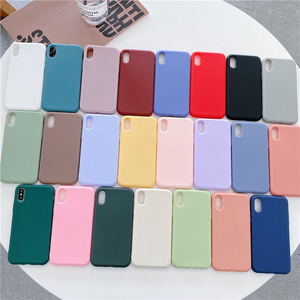 Matte Candy Color Soft TPU Phone Case For iPhone 15 14 13 12 11 Pro Max Multi-color Soft Back Cover Mobile Shell