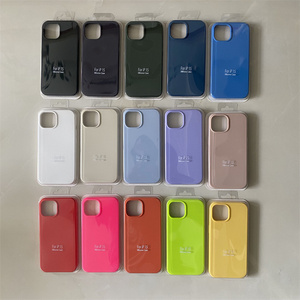 Retail Packaging Multi Color Liquid Silicone  mobile phone case for apple iphone 15 11 12 13 14 Pro Max