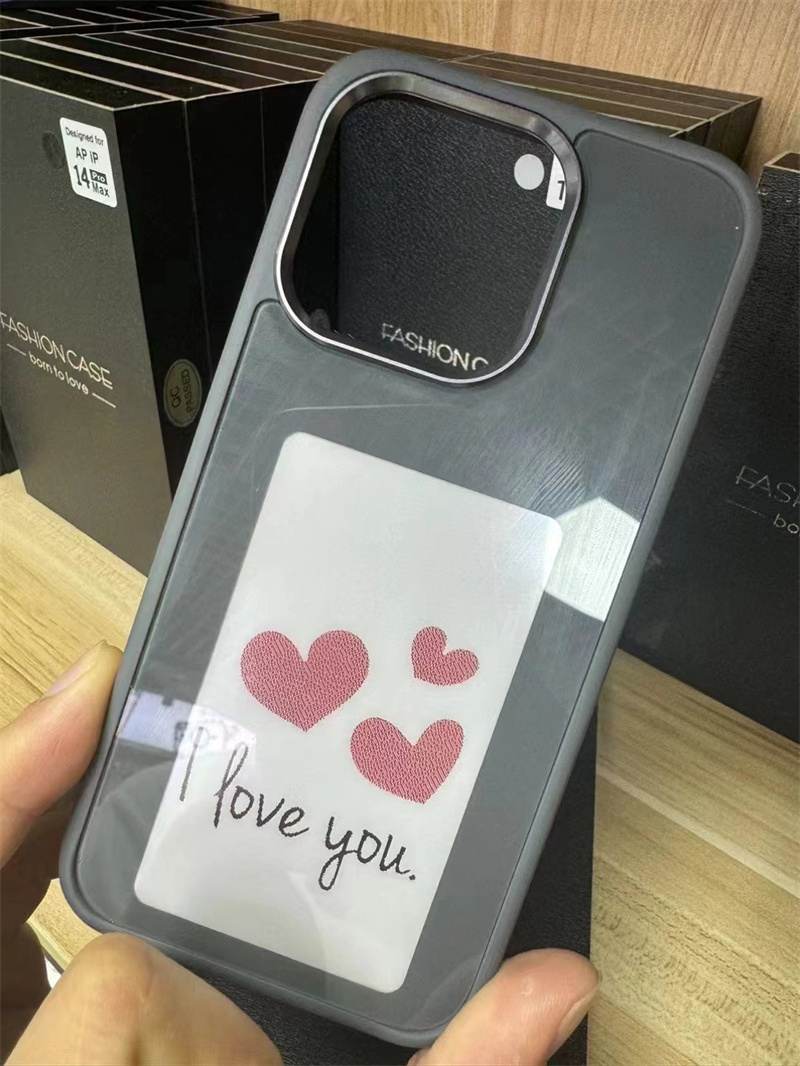 E-ink Screen Phone Case Smart Cover DIY Picture Phone Case For iPhone 15 Pro Max 15 14 13 NFC e-ink cases