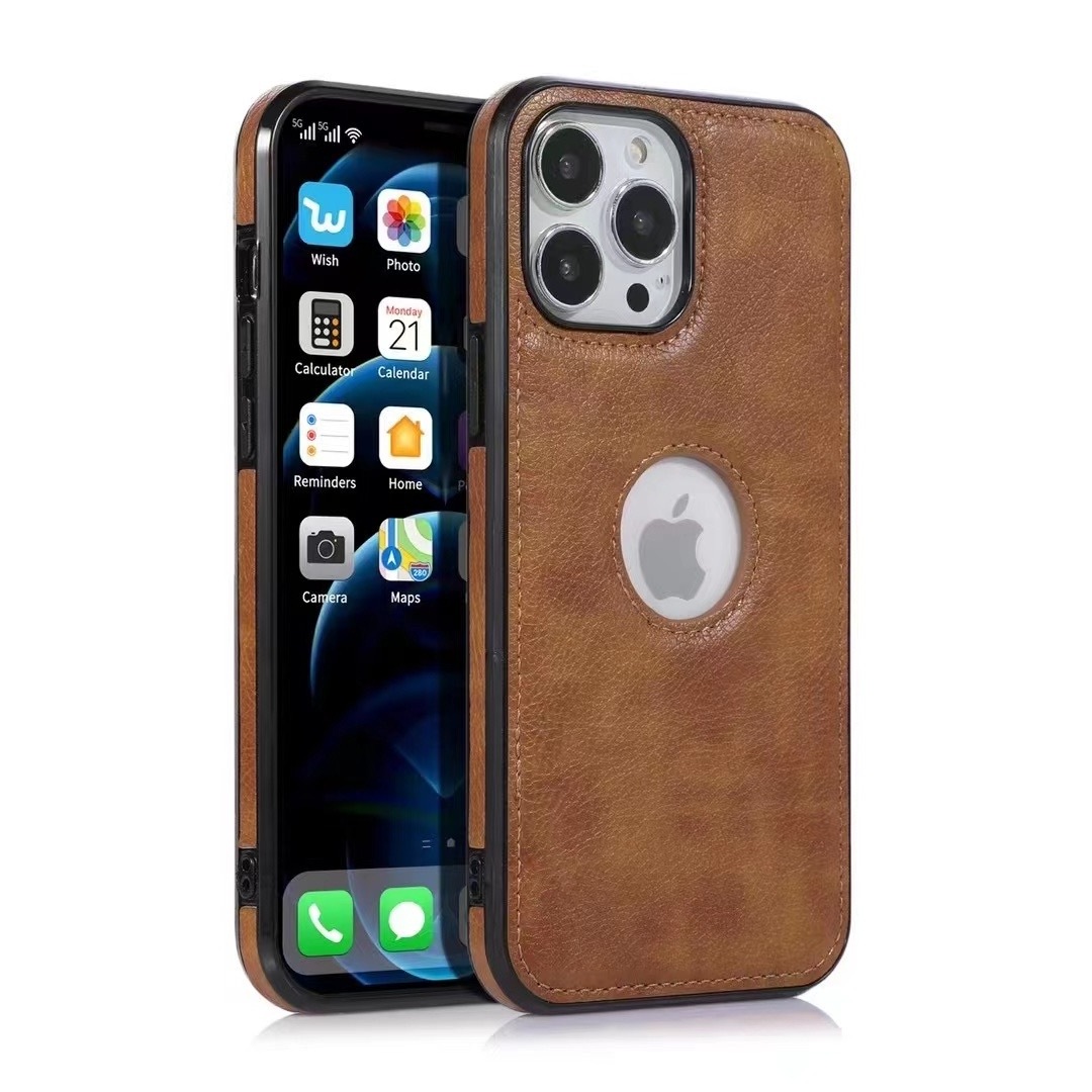 Luxury premium litchi pebble PU leather phone case covers for Apple iphone 13 12 pro max XS Max XR 6 6s 7 8 Plus fundas