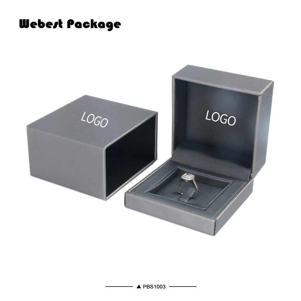 Webest custom logo ring bangle pendant PU leather jewellery jewelry packaging box