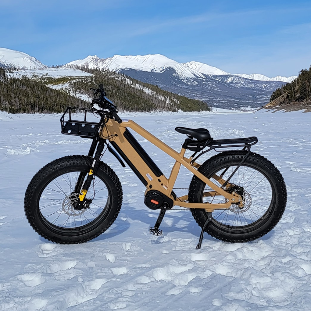 Warthog Electric Bicycle 1000w Fat Tire Bafang Ultra Mid Drive Electric Bike Dual Batteries Dirt Ebike