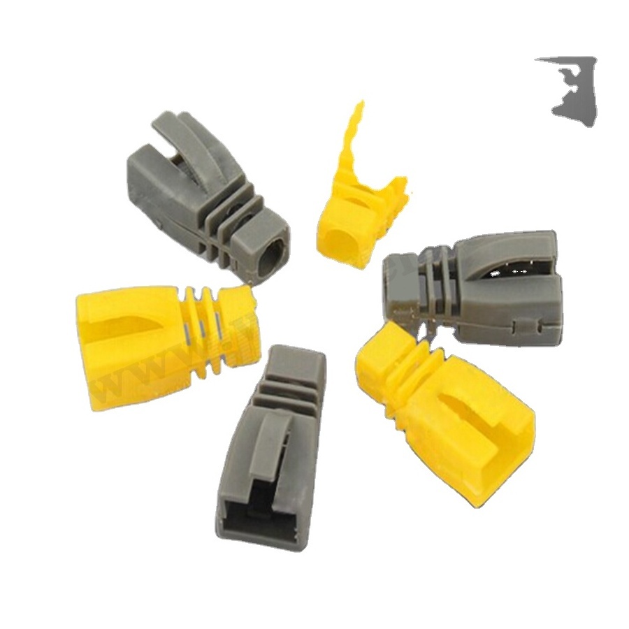 Network Connector RJ45 Connector Boot For Patch Cord With Clip