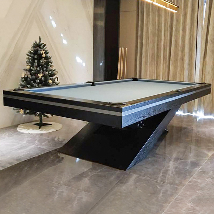 2024 popular designs custom 7ft 8ft 9ft solid wood rubber cushion slate modern luxury pool billiard table for sale