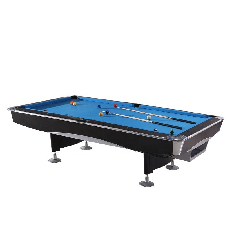 Wholesale custom Guangzhou Cheap modern strong solid wood 9ft black slate bed rubber cushion luxury billiard pool table for sale