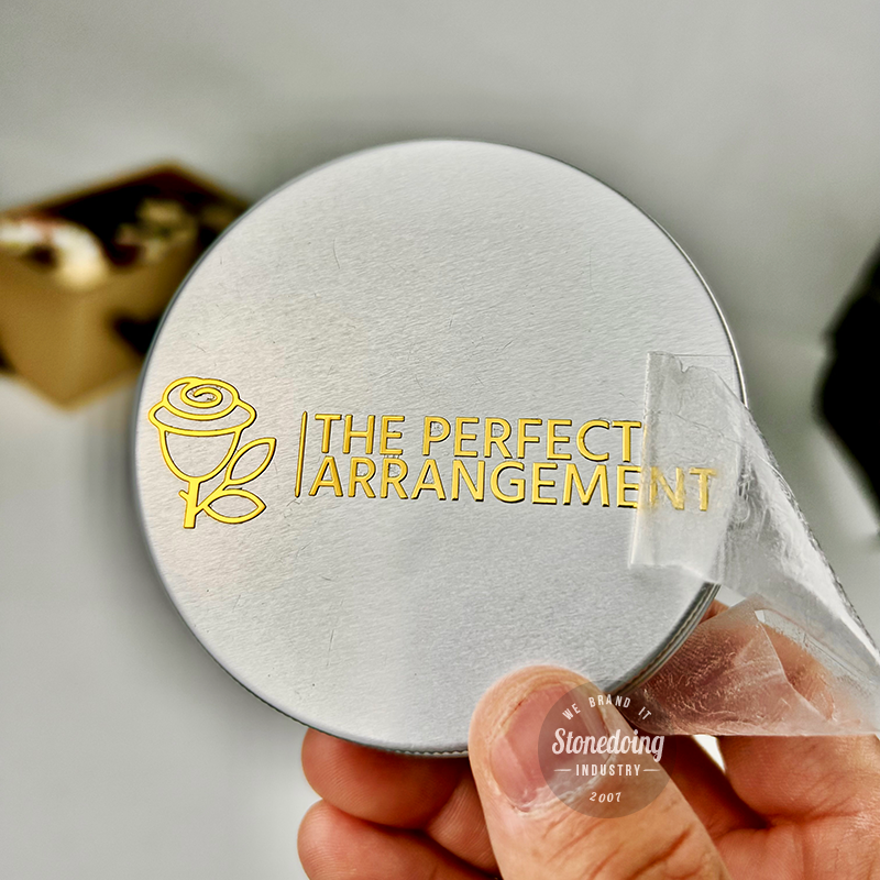 Waterproof Custom Logo Luxury Packing 3D UV Transfer Labels Clear Gold Foil Silver Foil UV Transfer Stickers