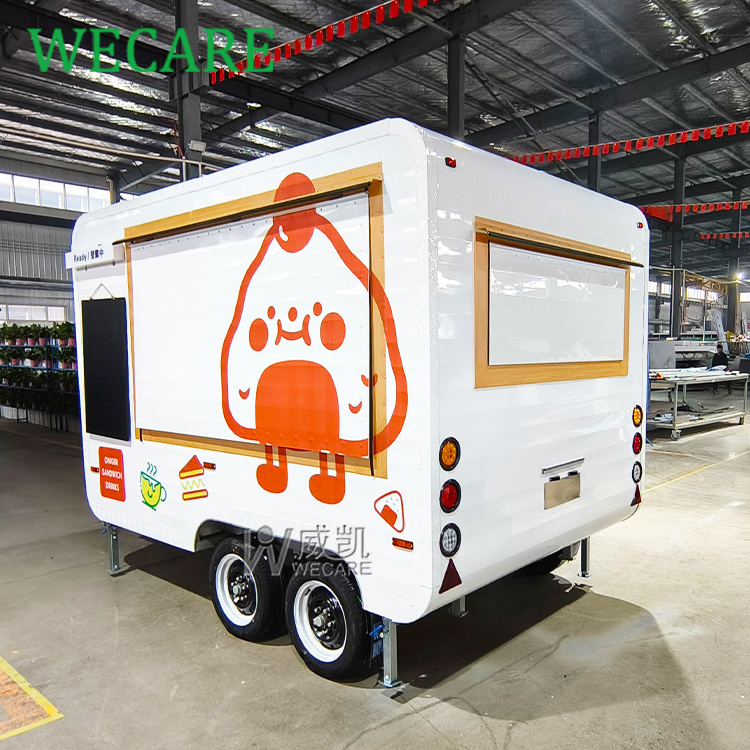 WECARE Custom Mobile Boba Milk Tea Donut Taco Snack Food Truck Concession Slush Foodtruck Bakery Food Trailer Fully Equpped