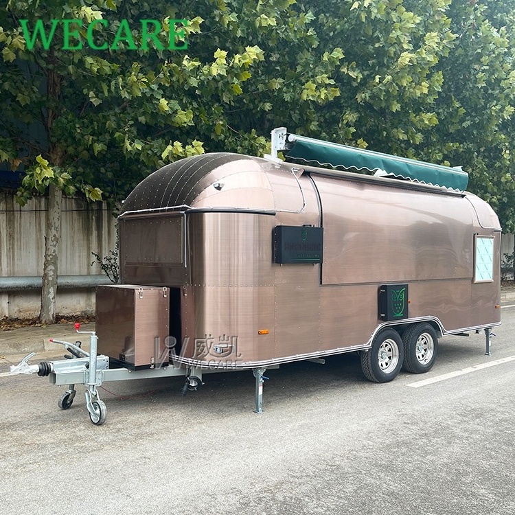 WECARE Customized Sell Food Car Mobile Bar Coffee Ice Cream Vending Truck Catering Snack Food Trailers Fully Equipped Kitchen