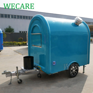 WECARE street small mobile food trailers outdoor mini mobile hot dog fast food vending cart business in the philippine for sale