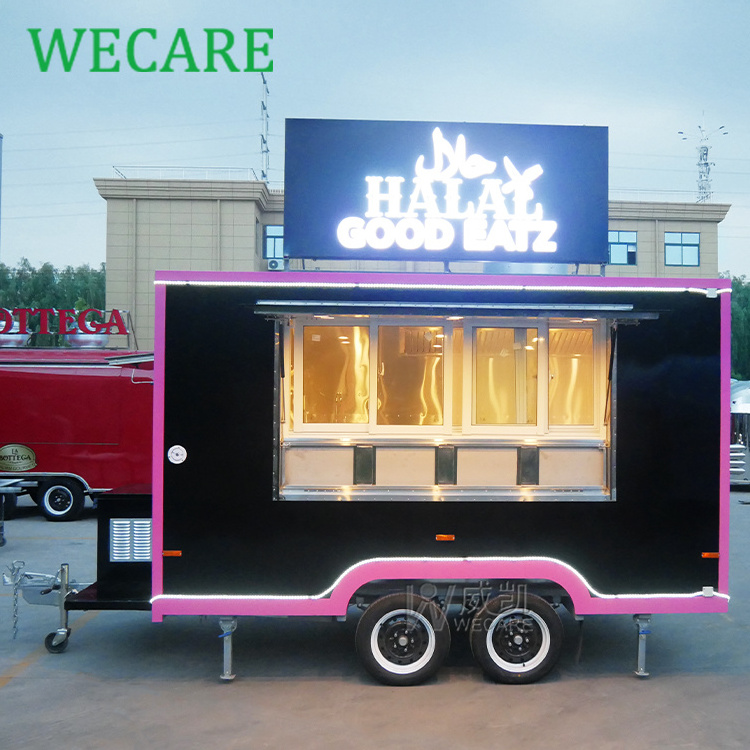 WECARE Street Food Kiosk Cart Catering Coffee Ice Cream Trailer Mobile Restaurant Micro Taco Shawarma Food Truck Food Shop