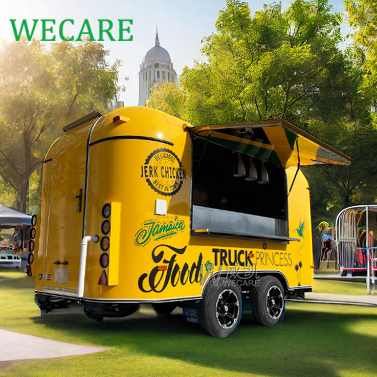 WECARE Multifunctional Customized Food Truck Mobile Bar Restaurant Bubble Tea Food Trailer Coffee Ice Cream Truck Fully Equipped