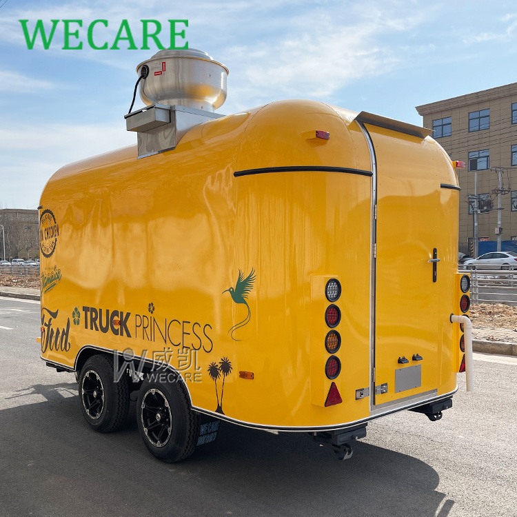 WECARE Multifunctional Customized Food Truck Mobile Bar Restaurant Bubble Tea Food Trailer Coffee Ice Cream Truck Fully Equipped