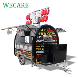 WECARE Commercial Tornado Potato Snack Food Cart Mobile Full Kitchen Truck Street Food Trailer