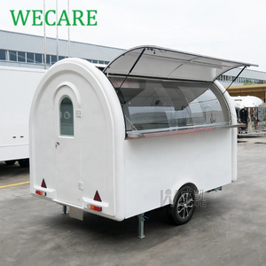 WECARE One-stop Food Trailer Manufacturer Small Mobile Hot Dog Coffee Fast Food Vending Cart for Sale