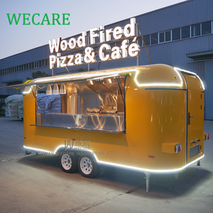 WECARE CE/DOT Verified Custom Crepes Cafe Catering Trailer Mobile Bar Foodtruck Churros Pizza Food Trucks for Sale in USA