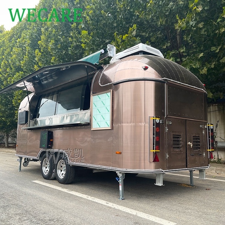 WECARE Customized Sell Food Car Mobile Bar Coffee Ice Cream Vending Truck Catering Snack Food Trailers Fully Equipped Kitchen