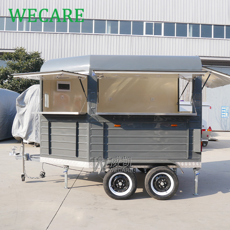 WECARE Commercial Catering Concession Stand Food Trailer Hotdog Cart Mobile Food Cart Design Food Truck with Full Kitchen