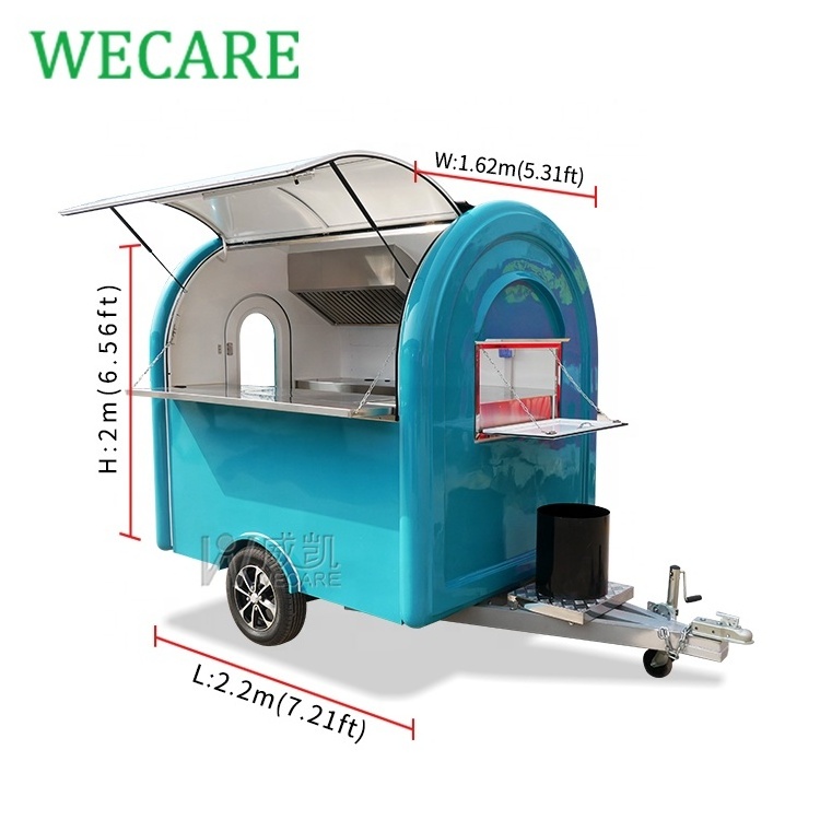 WECARE Tornado Potato Mexican Food Vending Cart Street Food Trailer Food Truck