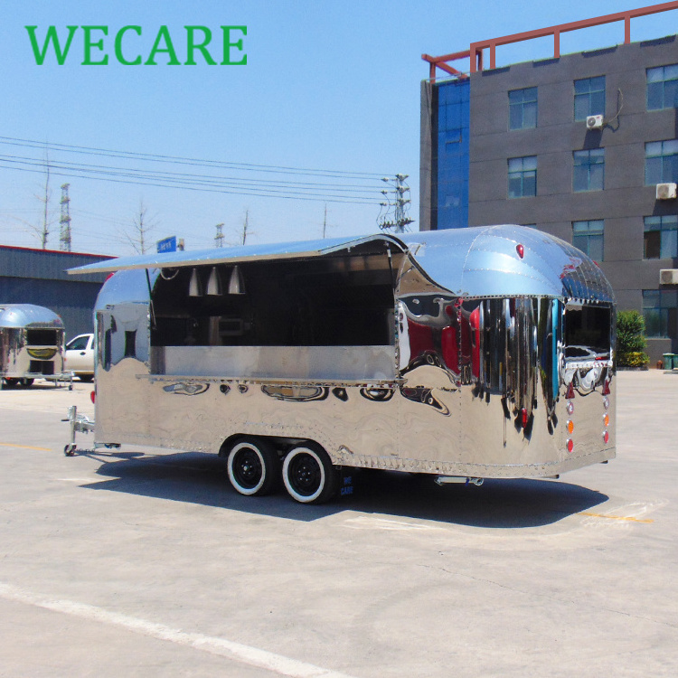 WECARE VIN EEC valid fast food mobile kitchen food cart trailer for sale