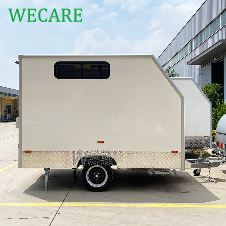 WECARE Custom Mobile Puppy Dog Car Wash Station Cart Self Service Clean Dog Grooming Van Salon Trailer with Full Equipment