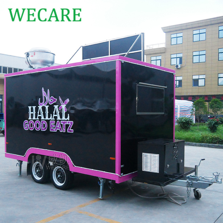 WECARE Street Food Kiosk Cart Catering Coffee Ice Cream Trailer Mobile Restaurant Micro Taco Shawarma Food Truck Food Shop