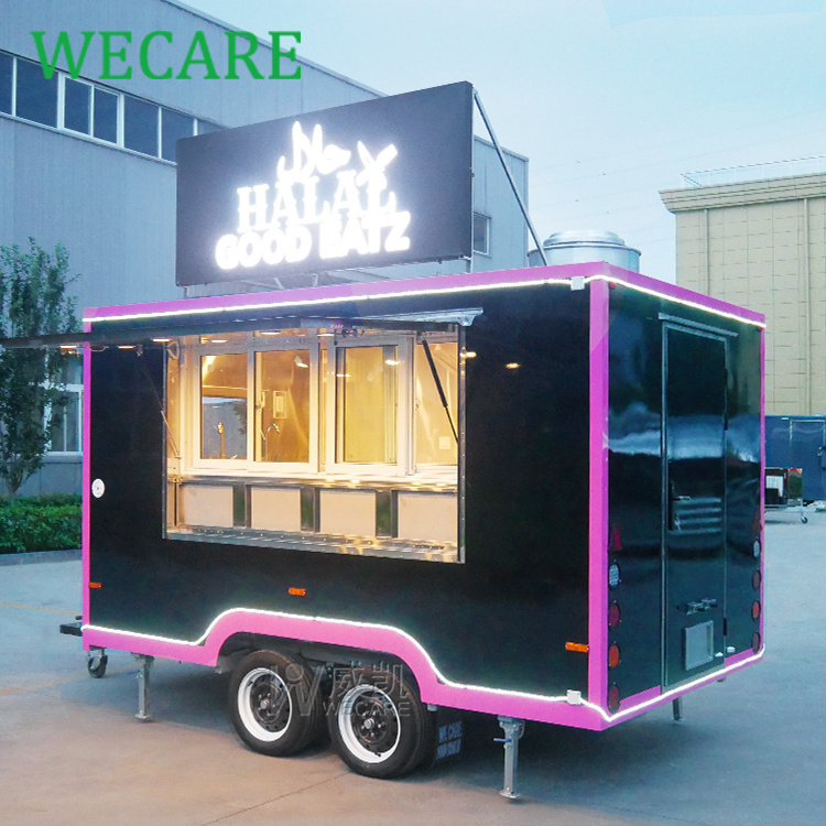 WECARE Street Food Kiosk Cart Catering Coffee Ice Cream Trailer Mobile Restaurant Micro Taco Shawarma Food Truck Food Shop