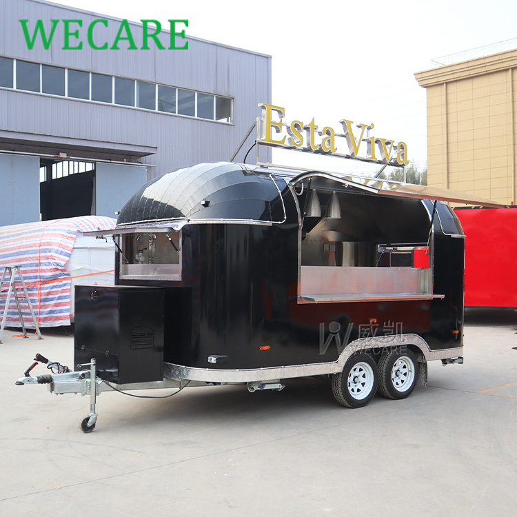 WECARE Mobile Bar Coffee Ice Cream Food Trailers Fully Equipped Carrito De Comida Movil Airstream Pizza Fast Food Truck for Sale