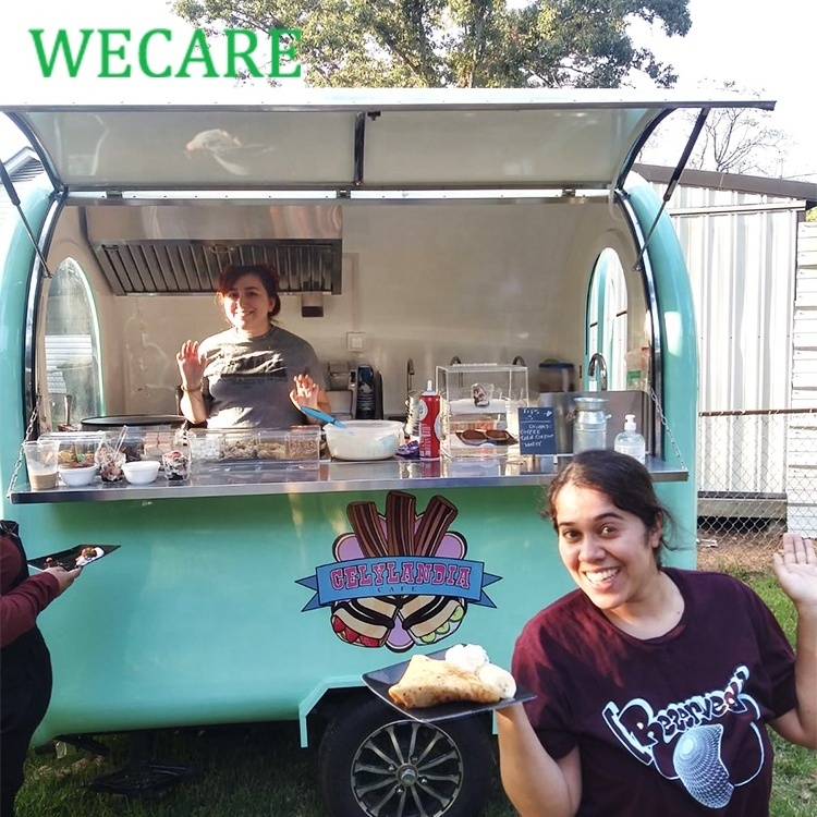 WECARE Outdoor Vending Fast Food Kiosk Coffee Cart for Business