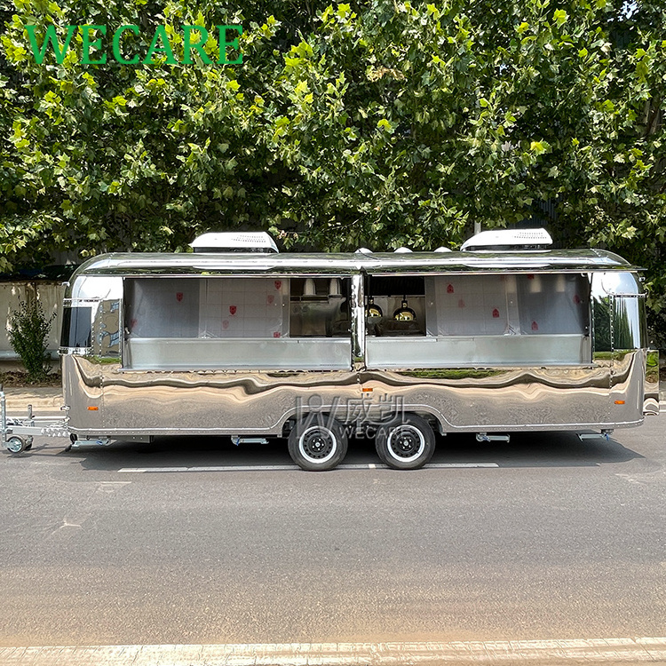 WECARE Carritos De Comida Shawarm Bakery Coffee Truck Trailer Fully Equipped Restaurant Airstream Food Trucks for Sale in USA