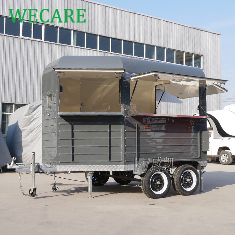 WECARE Commercial Catering Concession Stand Food Trailer Hotdog Cart Mobile Food Cart Design Food Truck with Full Kitchen