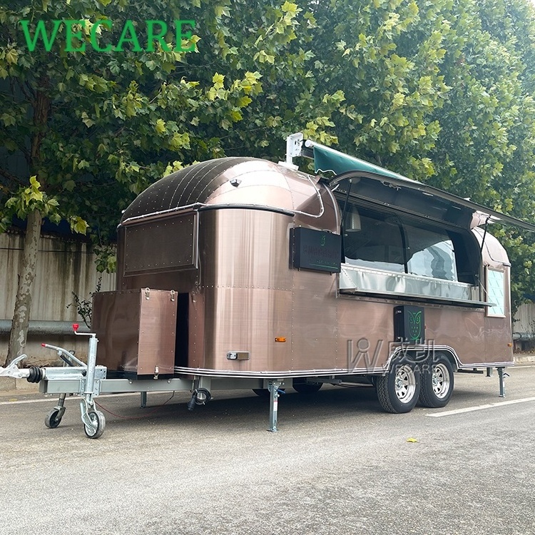 WECARE Customized Sell Food Car Mobile Bar Coffee Ice Cream Vending Truck Catering Snack Food Trailers Fully Equipped Kitchen