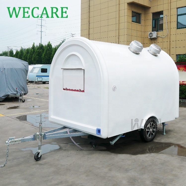 WECARE One-stop Food Trailer Manufacturer Small Mobile Hot Dog Coffee Fast Food Vending Cart for Sale