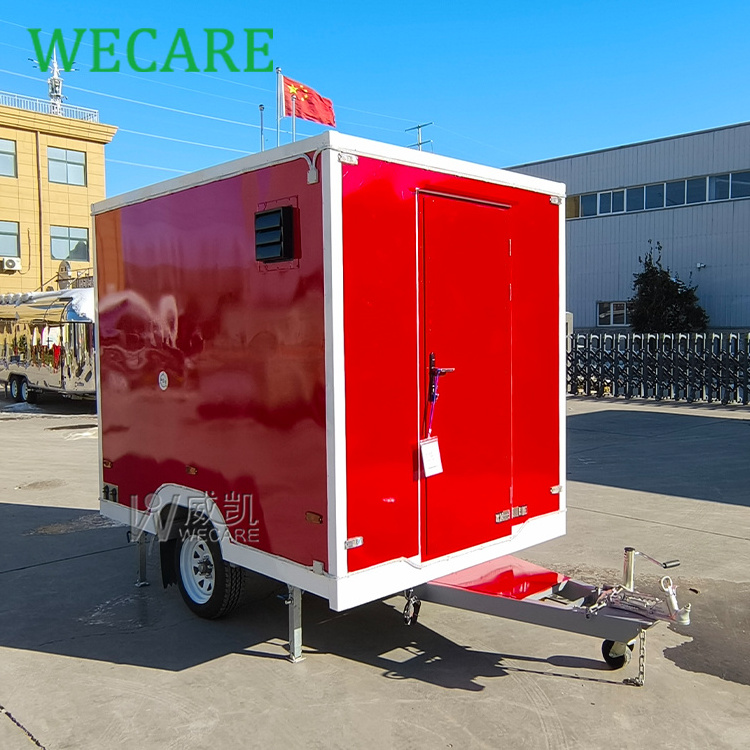 WECARE Remolque De Comida Restaurant Car Pastry Hotdog Coffee Cart Mobile Juice Beer Bar Trailer Snackfood Truck with Pizza Oven