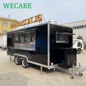 WECARE Commercial Street BBQ Churros Cart Mobile Kitchen Food Trailer Towable Food Truck Fully Equipped Kitchen for Sale AU USA