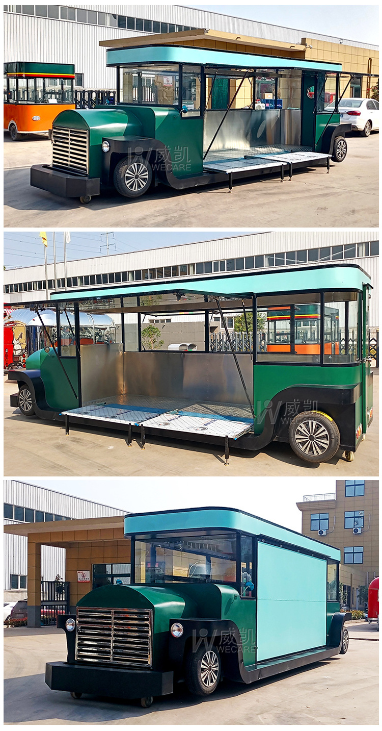 WECARE Chinese Food Van Customized Beer Cart Mobile Food Truck Concession Trailer