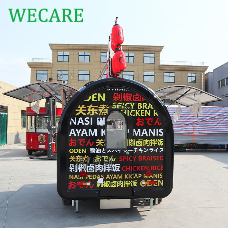 WECARE Commercial Tornado Potato Snack Food Cart Mobile Full Kitchen Truck Street Food Trailer