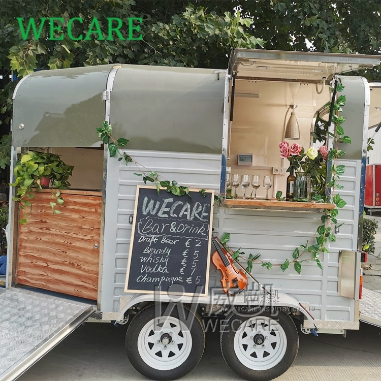 WECARE Commercial Catering Concession Stand Food Trailer Hotdog Cart Mobile Food Cart Design Food Truck with Full Kitchen