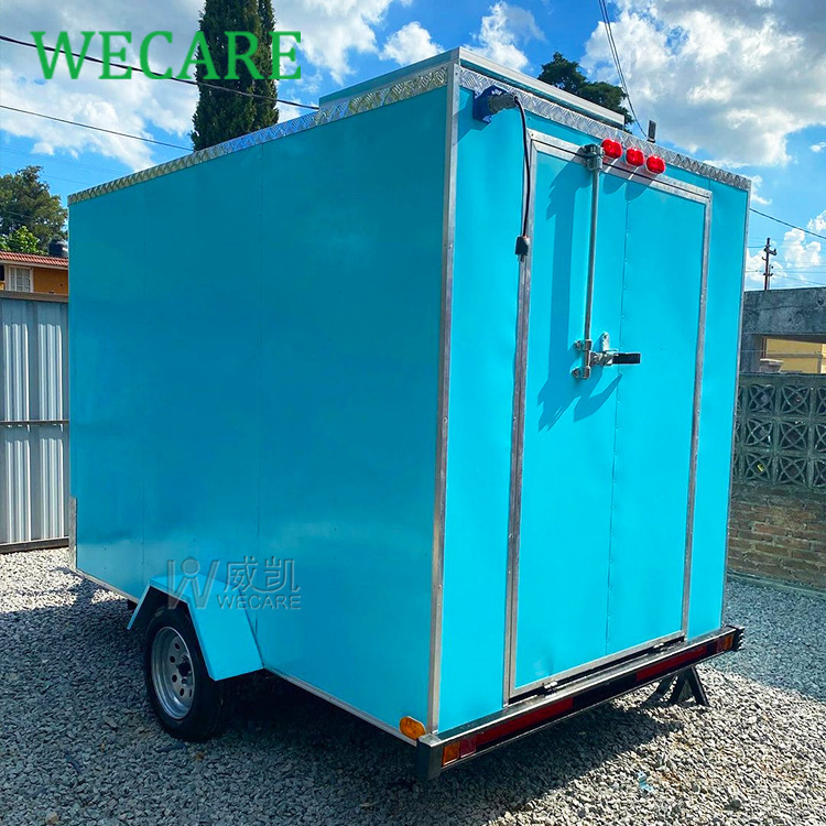 WECARE New Arrival Airstream Snack Food Trailer Hot Dog Cart with Fryer Food Street Vending Kiosk