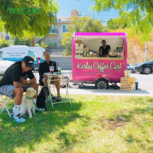 WECARE Street Mini Fast Food Trailer Coffee Burger Mobile Food Cart