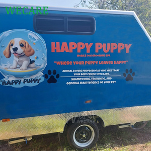 WECARE Custom Outdoor Cat Dog Shower Wash Truck Pet Salon Grooming Van Mobile Dog Grooming Trailer with Cleaning Machine